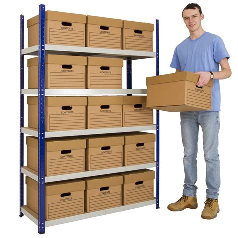 shelving for storage boxes